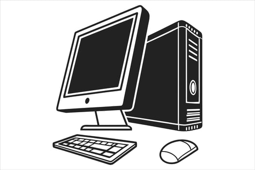 Computer icon illustration vector