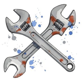 A metal vise with a screw mechanism and handle, presented against a plain surrounding area view object on transparent background png