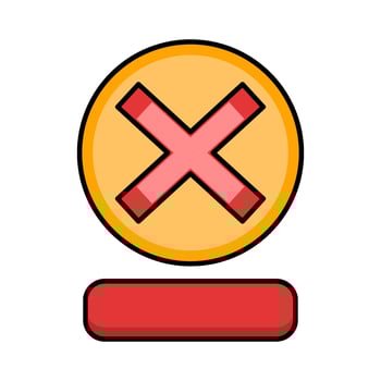 illustration of Error notification vector