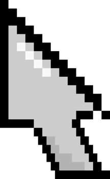 Gray icon arrow mouse pixel png
