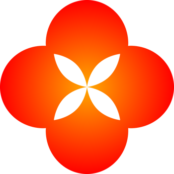 Red sakura flower png