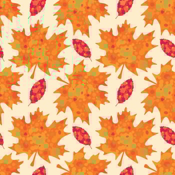 Colorful autumn leaves pattern design vector