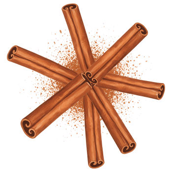 A steaming mug of cocoa topped with whipped cream and a candy cane on a neutral canvas art piece on transparent background png