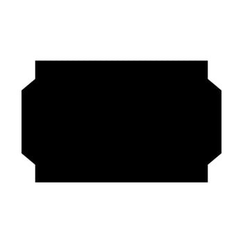 Black Ticket Icon Isolated on White Background. Illustration design for web. vector