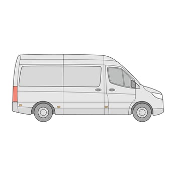 kids drawing illustration cool van cartoon isolated vector