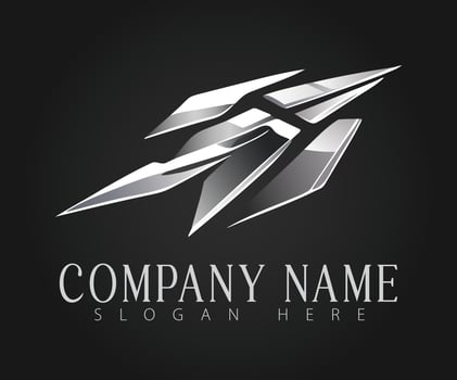 A creative logo design concept for a business. vector