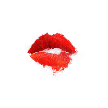 Red Lipstick Kiss Mark. Symbol Of Romance And Passion Isolated On Transparent Background png