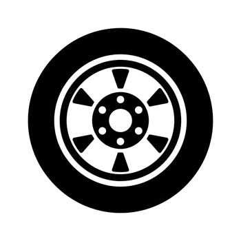 A white car tire icon png