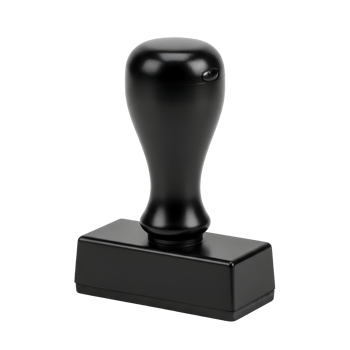 A black rubber stamp png