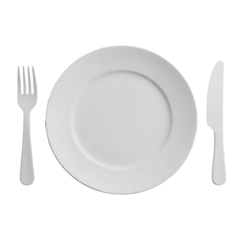 White plate setting png