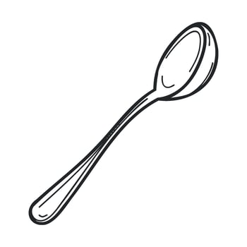 Simple spoon design for culinary use and kitchen decor ideas vector