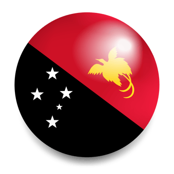 Papua New Guinea Flag Round Icon - Papua New Guinean Flag Circle png