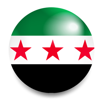 Syria Flag Round Icon - Syrian Flag Circle png