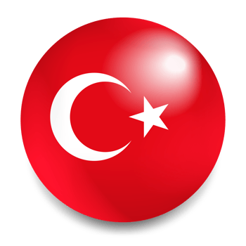 Turkey Flag Round Icon - Turkish Flag Circle png