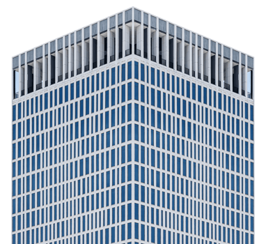Blue glass office building png