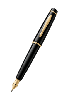 Elegant fountain pen with golden accents symbolizing sophistication and timeless craftsmanship png