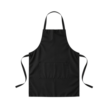 Elegant culinary apron presentation showcasing clean design on an isolated plain backdrop png