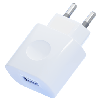 Compact USB Wall Charger Adapter png
