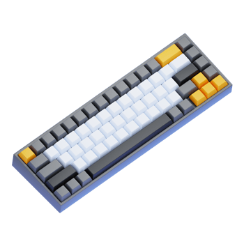 Mechanical Keyboard with Color Keys png