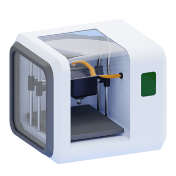 Modern Enclosed 3D Printer Machine png