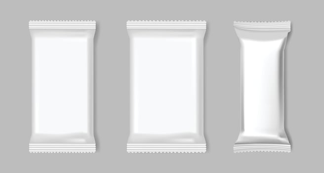 Set of packing mockup on a gray background. illustration. Perfect for use template your design, promo, adv. vector