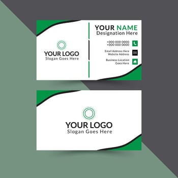 Business Card Design Natural Shape vector