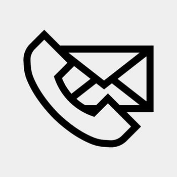 Phone Message Bubble Icon vector