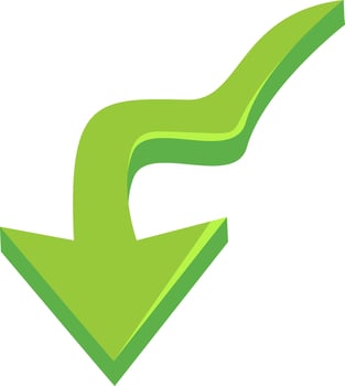 Green Arrow Premium item vector