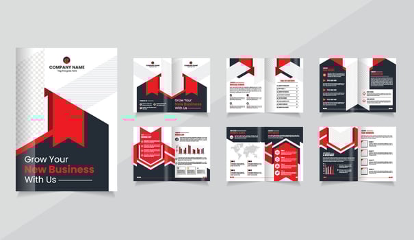 Brochure for growing new business vector