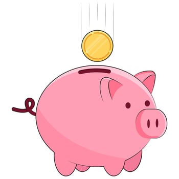 Piggy Bank Illustration vector