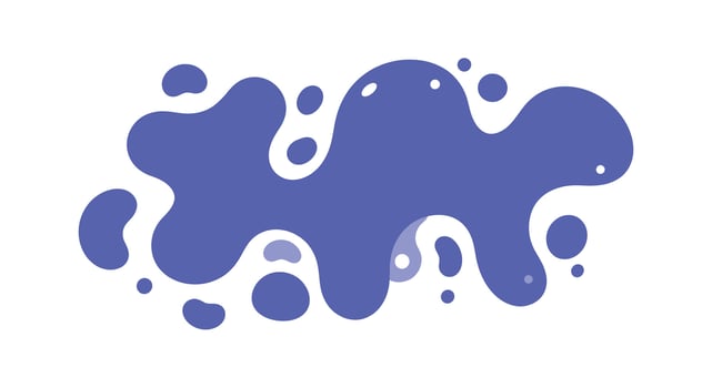 A blue liquid with white spots on it vector