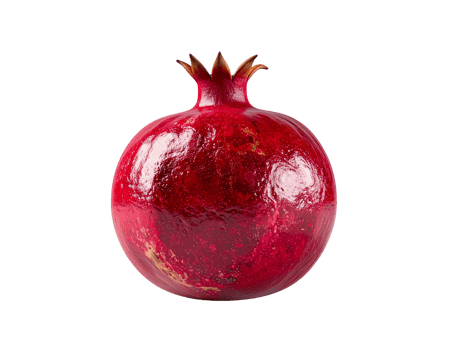 Red pomegranate isolated isolated on transparent background png