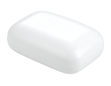 White soap isolated on transparent background png