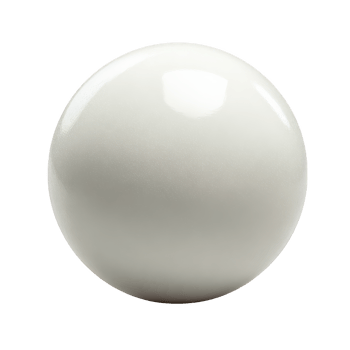 White ball ping pong ball isolated ball round object shiny surface smooth texture sports equipment game ball transparency background reflective ball plastic ball small ball table tennis ball png