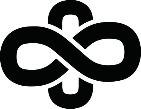 Infinity symbol icon vector