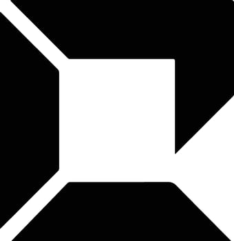 Abstract Black and White Geometric Shape Design. vector