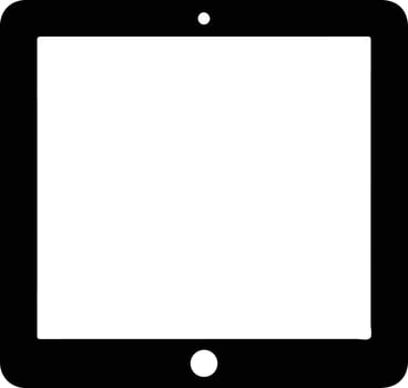 An ipad with a blank screen on a white background vector