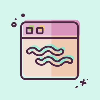 Icon Blog. related to Media symbol. MBE style. design editable vector