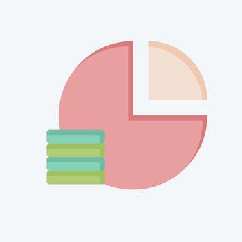 Icon Budget Planning. related to Media symbol. flat style. design editable vector