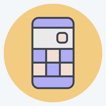 Icon Social Network. related to Media symbol. color mate style. design editable vector