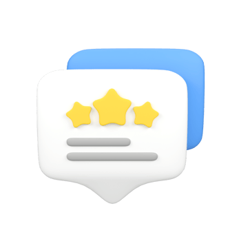Feedback isolated 3d render icon illustration png