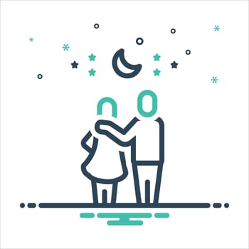 Mix icon valentines-day-couple vector