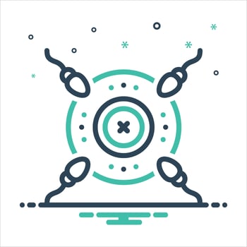 Mix icon sterility vector