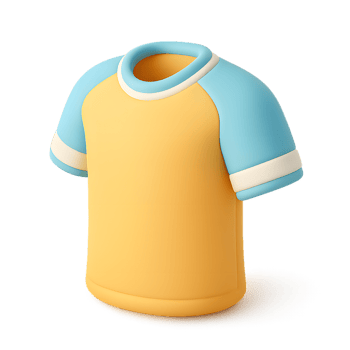 3D Pastel Short-Sleeve Jersey Icon png