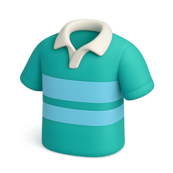 3D Pastel Rugby Jersey Icon png