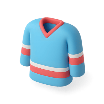 3D Pastel Hockey Jersey Icon png