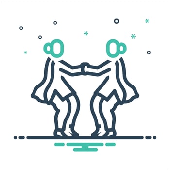 Mix icon gidda-dance vector