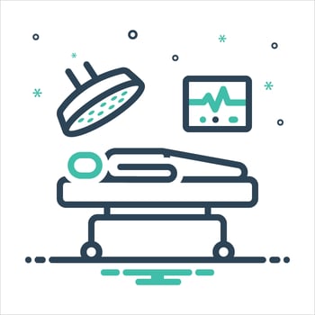 Mix icon operation-theater vector