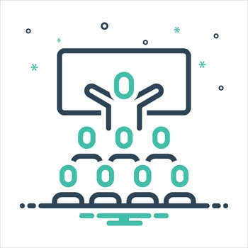 Mix icon training vector