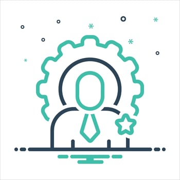 Mix icon skill vector